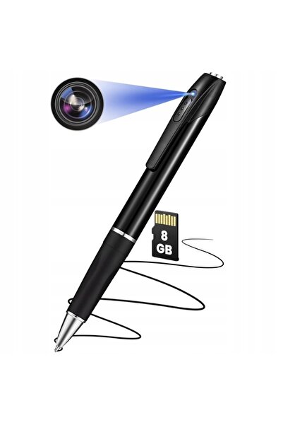 iUni Cameră spion cu stilou Full HD W8, 8GB, înregistrare audio-video, fotogr...