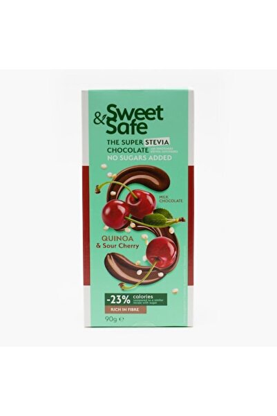 Sweet&Safe Ciocolata cu quinoa si visine 90g