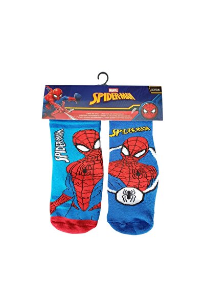 SPIDERMAN Set of 2 pairs of ABS socks, non-slip sole, multicolor, Happy,
