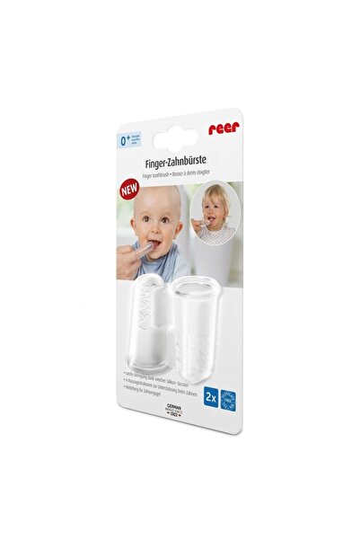 reer Silicone toothbrush for finger use, 2 pieces, 79249