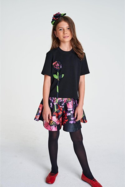 Lia Lea BG Store Kız Çocuk Desenli Şort