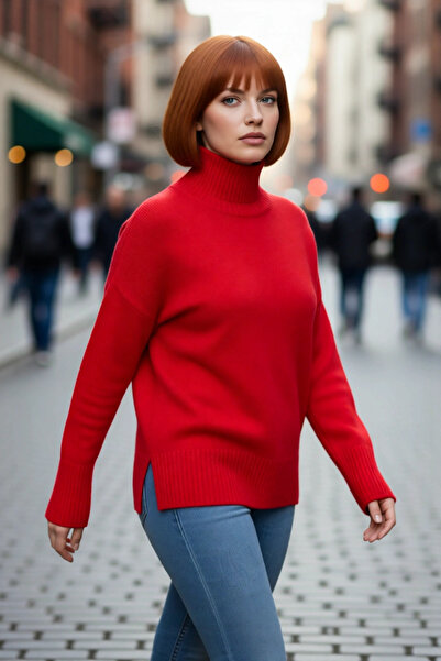 PayBuy Tricotaj confortabil, cu mâneci scurte, cu guler înalt, pentru femei, ...