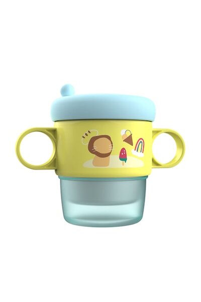 U-Grow Cana termos cu manere si capac pentru bebelusi U-Grow, albastru