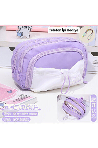 synshop Cutie pentru creion de capacitate mare, cu mai multe compartimente, d...