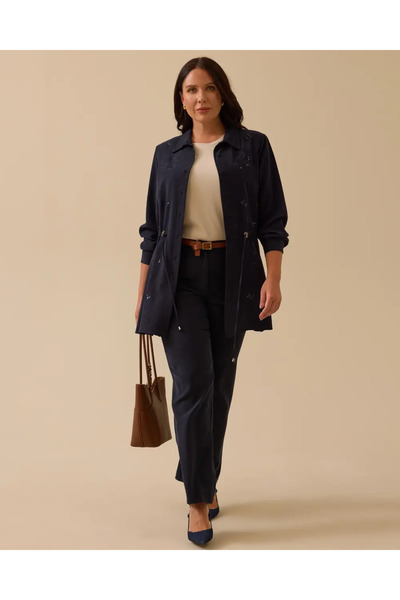 Gala-Xi قبعة كبيرة الحجم مطرزة بالترتر مع أربطة