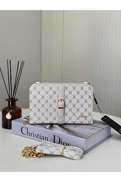 Tuğba kadın krem cüzdan çanta