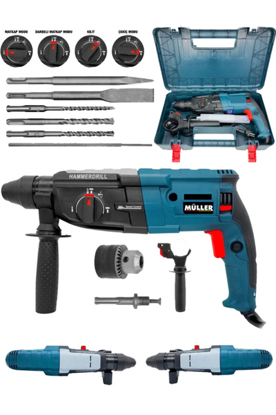 Pro Müller Alman Ml-5200 Isınmaya Karşı Otomatik Şanzıman Kırıcı Delici Pnöma...