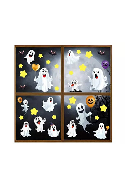 Inovius Sticker Perete Autocolant pentru Geam, Fantome de Halloween 30x20cm -...