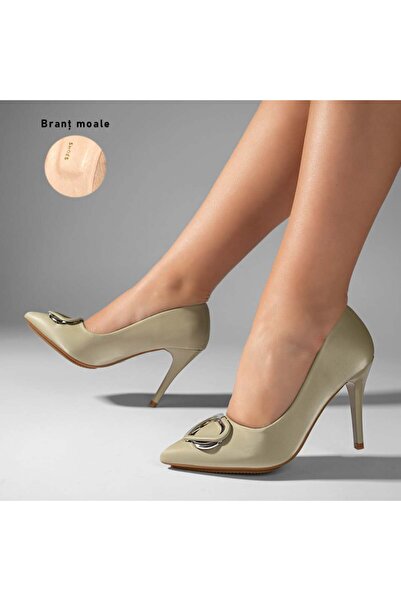 Modlet.ro Women's green stiletto heel shoes MOD10958