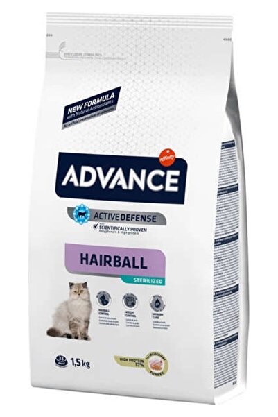 Advance Sterilised Hairball Kısırlaştırılmış Hindi Etli Kedi Maması 1,5 kg