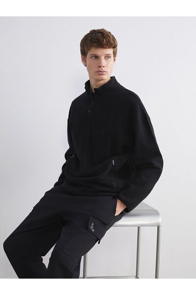 LC Waikiki XSIDE ACTIVE Hanorac pentru bărbați, cu mânecă lungă, cu guler în ...