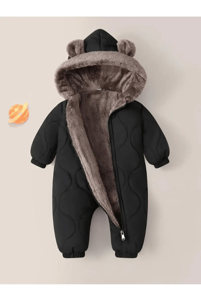 OEM Salopetă unisex caldă de iarnă cu glugă, cu căptușeală din fleece