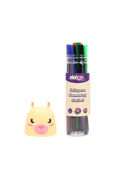 Strigo Washable markers 12 colors, box Lama SSC478