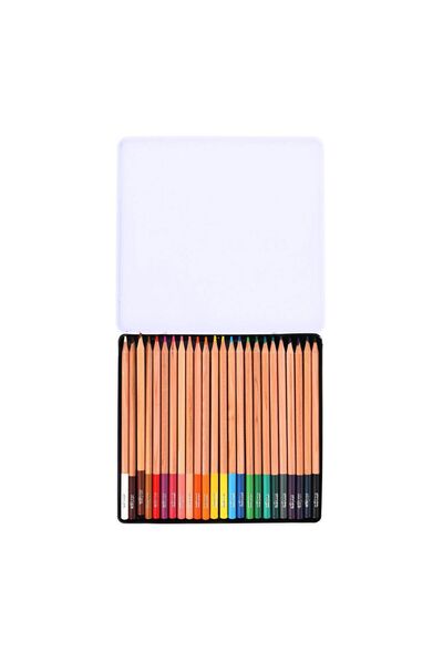 Strigo Colored pencils, Artist series, 24 colors, metal box, cedar wood SSC357