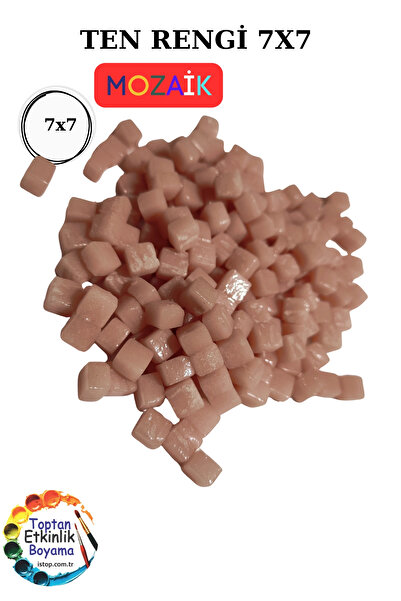 toptanetkinlikboyama 100 Grams Ten Color Mosaic Stone – 7X7 mm |   Mosaic Workshop Set |   Glass Mosaic