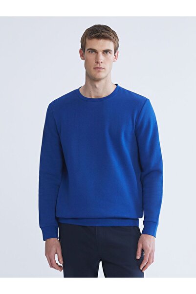 LC Waikiki LCWAIKIKI Basic Bisiklet Yaka Erkek Sweatshirt