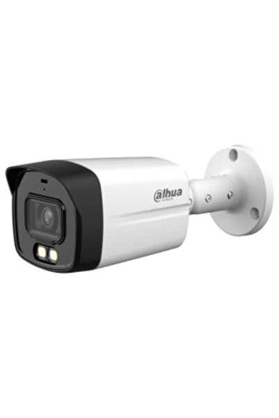 DAHUA Cameră de supraveghere cu lumină dublă de 2MP, obiectiv de 3,6 mm, lumină IR/albă de 40 m