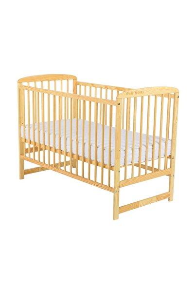 Babyneeds Patut din lemn bebe Babyneeds, 120x60 cm, Din lemn de pin, Rezisten...