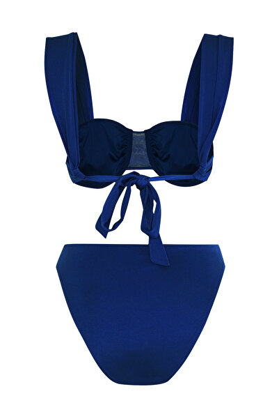 AQUELLA Bikini cu sârmă albastru cobalt