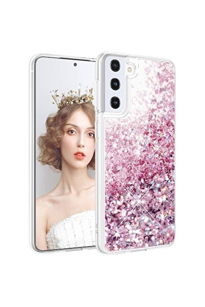 isag Husa compatibila cu Samsung Galaxy S21 FE, cu Apa si Sclipici, Glitter, ...