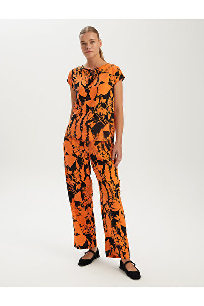 BGN workshop Μπλούζα με τύπωμα βισκόζης με λεπτομέρεια φούντας