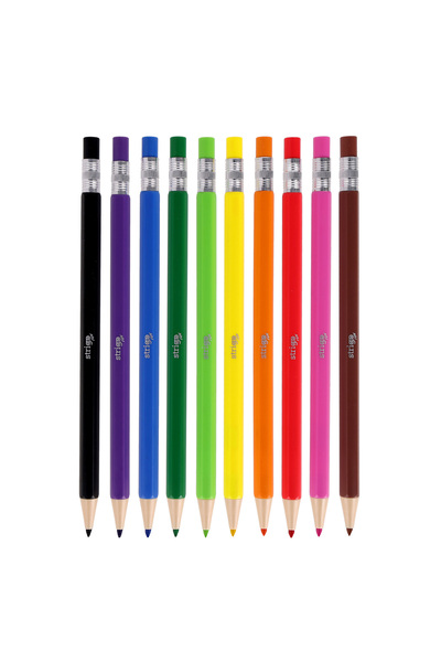 Strigo Set 10 creioane colorate mecanice cu mina grafit de 2.6 mm SSC489