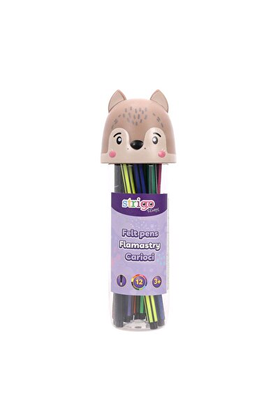 Strigo Washable markers 12 colors, box Lup SSC479