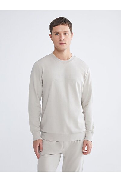 LC Waikiki Світшот з принтом на комірі для чоловіків