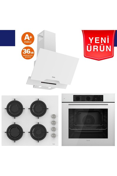 Ferre Fryart Serisi - Silenart Ankastre Set (XE63CB + CS206 -Fa + D064 -Sa)