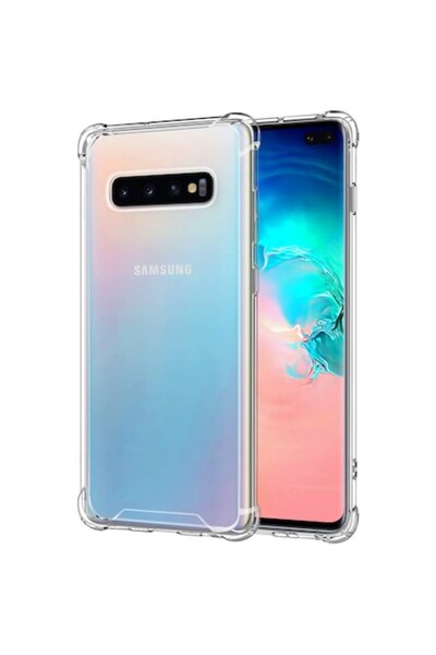 isag Husa slim transparenta compatibila cu Samsung Galaxy S10, antisoc, coltu...