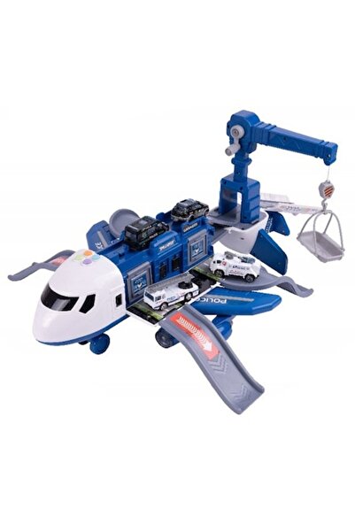 Stator Interactive police plane with LEDs, Set of 5 cars U774