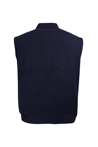 tambattal Dekons Plus Size Wool Cashmere Vest with High Collar (Loose Comfortable Fit)