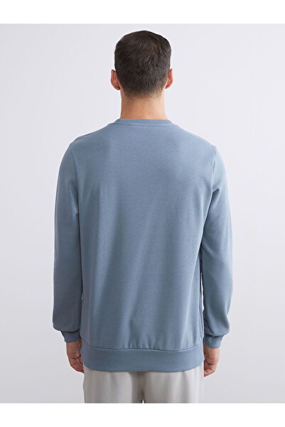 LC Waikiki Ανδρικό φούτερ με στάμπα Crew Neck