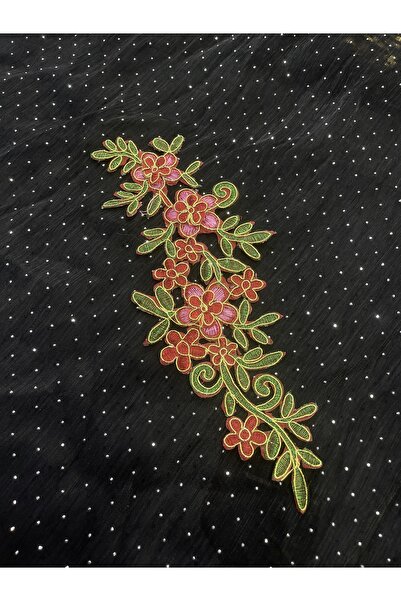 Ciciş Aksesuar ÇİÇEK Ütü Ile Yapışan Işleme Aplike Arma Yama Dikiş Aksesuarı