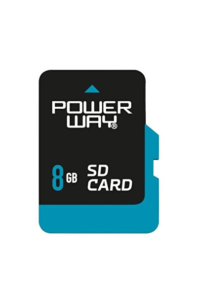 POWERWAY بطاقة ذاكرة مايكرو اس دي 8 جيجابايت PWR-8