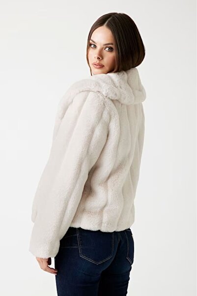 Guess Γυναικεία τεχνητή γούνα New Sophy - Μπεζ