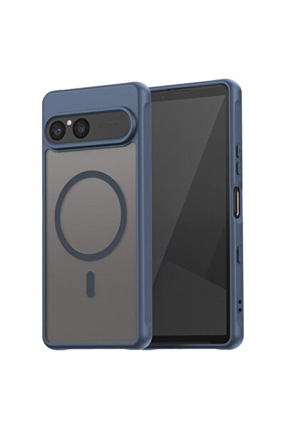 Techsuit Sony Xperia 10 VII HaloFrost II MagSafe Case, navy