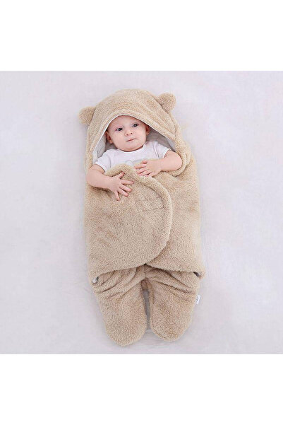 Ferdys 0-12 Months Welsoft Outer Swaddle with Fiber Ears Plush Baby Blanket Plush Swaddle