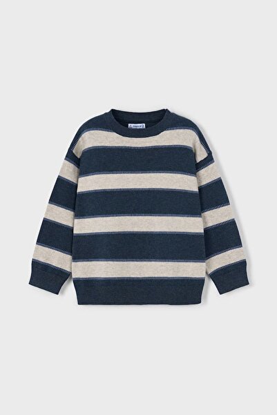 MAYORAL Boy's Comfortable Fit Striped Sweater - Blue
