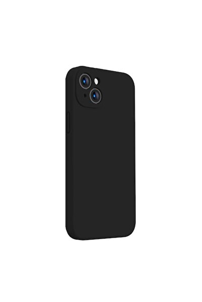 isag Husa protectie compatibila cu iPhone 13, slim, silicon Negru cu interior...