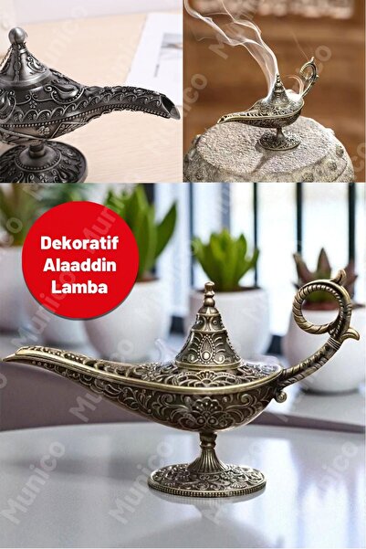 Munico Osmanlı Tarzı Tütsülük – Döküm Metal, Kapaklı ve Duman Efektli | Masa,...