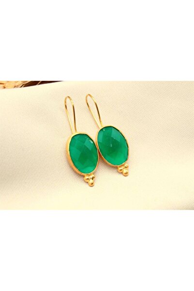 alpsilverart 925 Ayar Gümüş El İşi Otantik Zümrüt Küpe – Kadınlar İçin Özel Tasarım