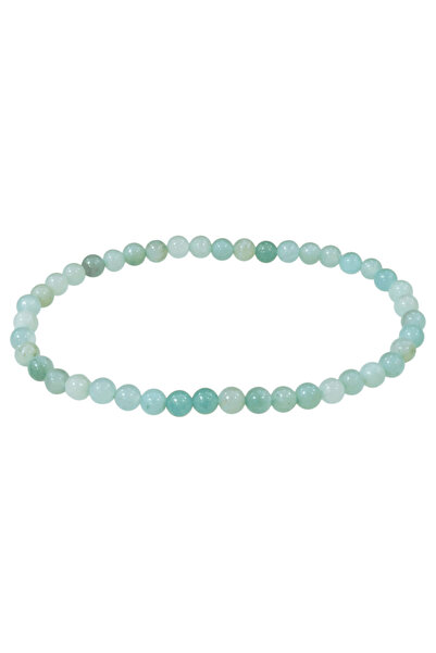 LAXMİ Bratara din Amazonit A 4mm, pentru comunicare si echilibru Yin Yang