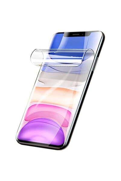 isag Folie de protectie ecran din silicon, TPU, Perfect fit, compatibila cu iPhone XR, acopera tot ecranu