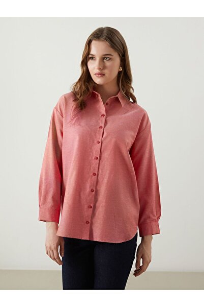 LC Waikiki Natuvera Red Regular Fit Women's Shirt