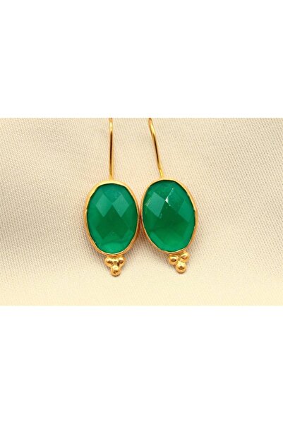 alpsilverart 925 Ayar Gümüş El İşi Otantik Zümrüt Küpe – Kadınlar İçin Özel Tasarım