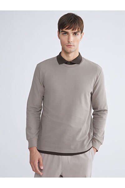 LC Waikiki Crew Neck Long Sleeve Men's T-Shirt