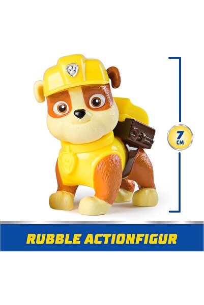 PAW PATROL , Rubble Bulldozer, Vehicle and Figure Rubble, Kids Games, 3+ Years