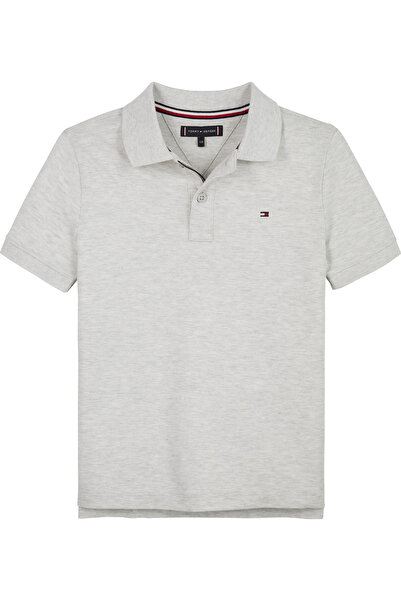 Tommy Hilfiger Flag Boys' Gray Polo T-Shirt