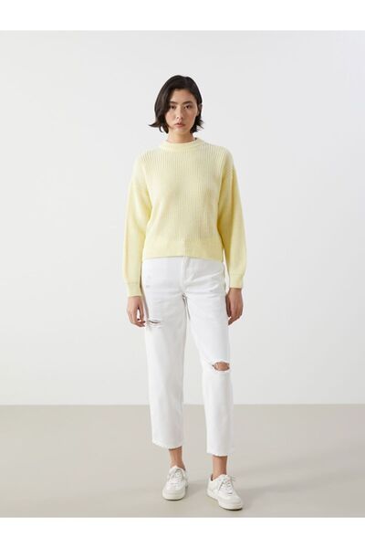 LC Waikiki Crew Neck Oversize Women's Knitwear Sweater